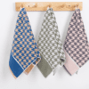 Vintage Houndstooth Cotton Hand Towels