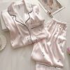 Radish Ice Silk Pyjama Set