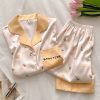 Happy Carrot Ice Silk Pyjama Set
