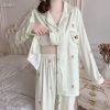 Skin-Friendly Cotton Pajamas with Little Bear