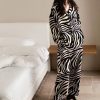 Zebra Print Cotton Pajamas