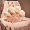 Paw-Shaped Plush Pillow (40x35 cm)