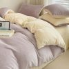 Extra Soft: Lavender Cream Milk Fleece Bedding Set