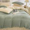 Extra Soft: Sage & Cream Milk Fleece Bedding Set