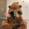 Cozy Capybara-Themed Plush Pajama Set