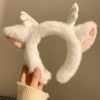 Fluffy Deer Antler Headband