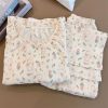 100% Cotton Double Gauze Bunny & Tulip Pajama Set