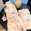 Deer Velvet Brushed Fabric Little Angels Pajama Set