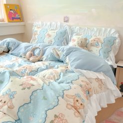 Sweet Bunny & Ruffle Bedding Set