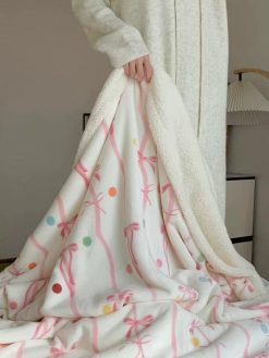 Candy Ribbon Double Fleece Blanket