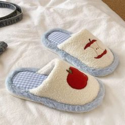 Apple Cozy Fleece Slippers