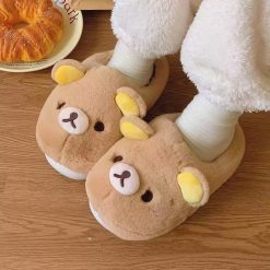 Cuddle Bear Plush Slippers