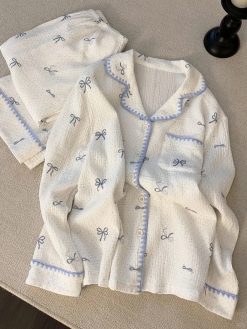 Blue Ribbon Pyjama Set