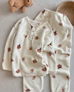 Cake Bear Fleece Pyjama Set