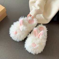 Fluffy Bunny Slippers