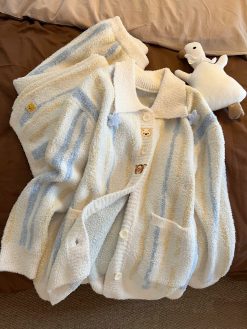 Creamy Bear Fleece Pyjama Set