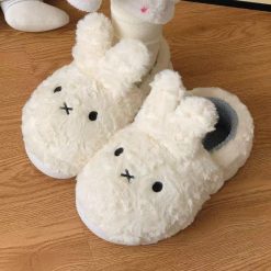 Fluffy Bunny Hug Slippers