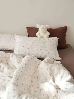 Ribbon Narrative 100% Cotton Double Gauze Bedding Set