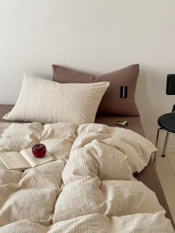 Sculpted Grain 100% Cotton Bedding Set