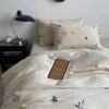 Wilderness Poem Linen Cotton Embroidered Bedding Set