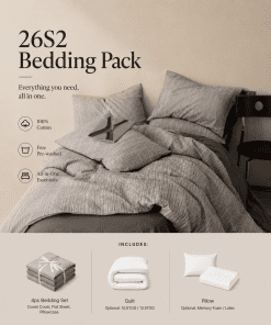 26S2 Bedding Pack (100% Cotton Bedding Set)