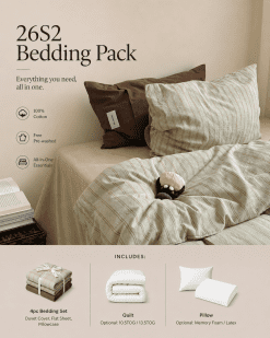 26S2 Bedding Pack (100% Cotton Bedding Set)