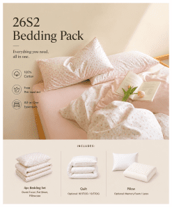 26S2 Bedding Pack (100% Cotton Bedding Set)