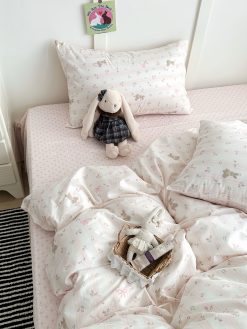 Rosebud Bunny 100% Cotton Bedding Set